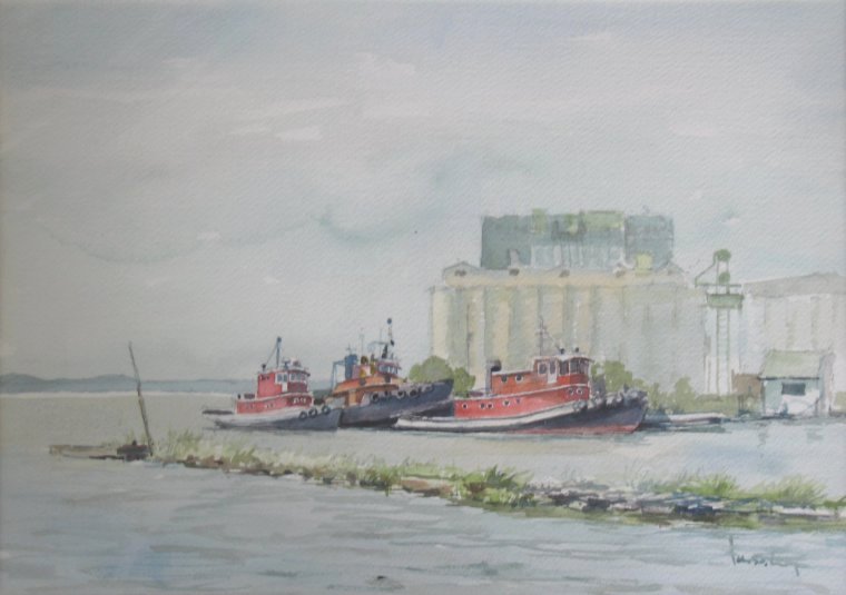 tugs grain elevator