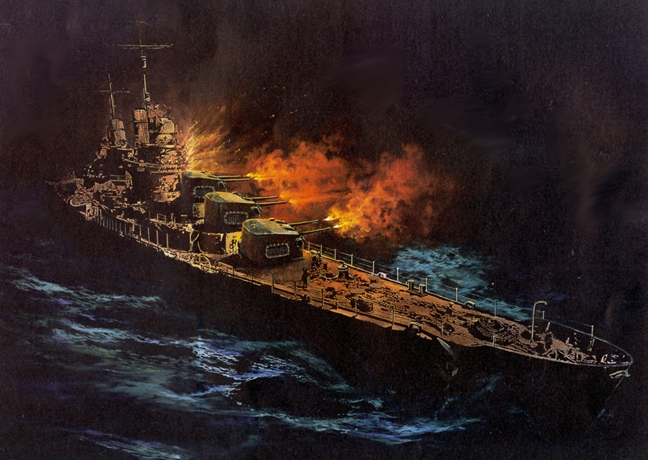 USS Atlanta Under Attack