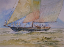 Setting the Long Sheeted Topsail