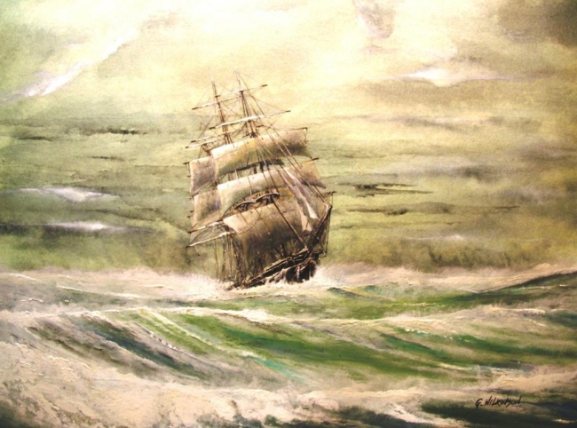 hrough the gale by George Wilkinson